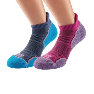 1000 Mile Run Socklet Twin Pack Ladies