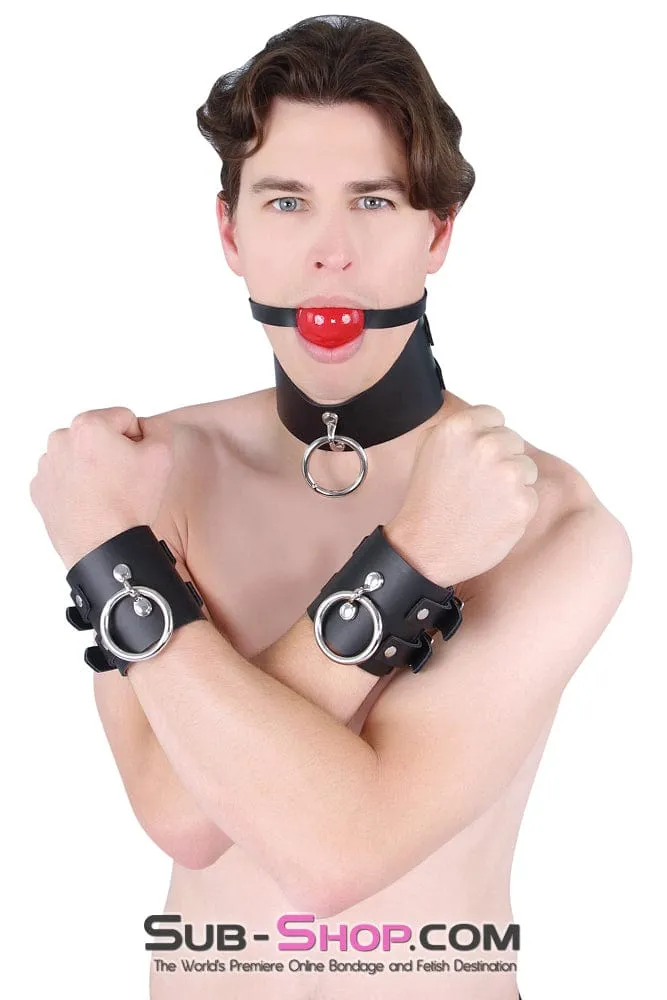 1656A      Surrender 3" Black Leather Posture Collar