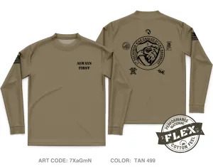 1st Squadron, 2d Cavalry Regiment Fundraising Collection Core Men's LS Flex Performance Tee - 7XaGmN