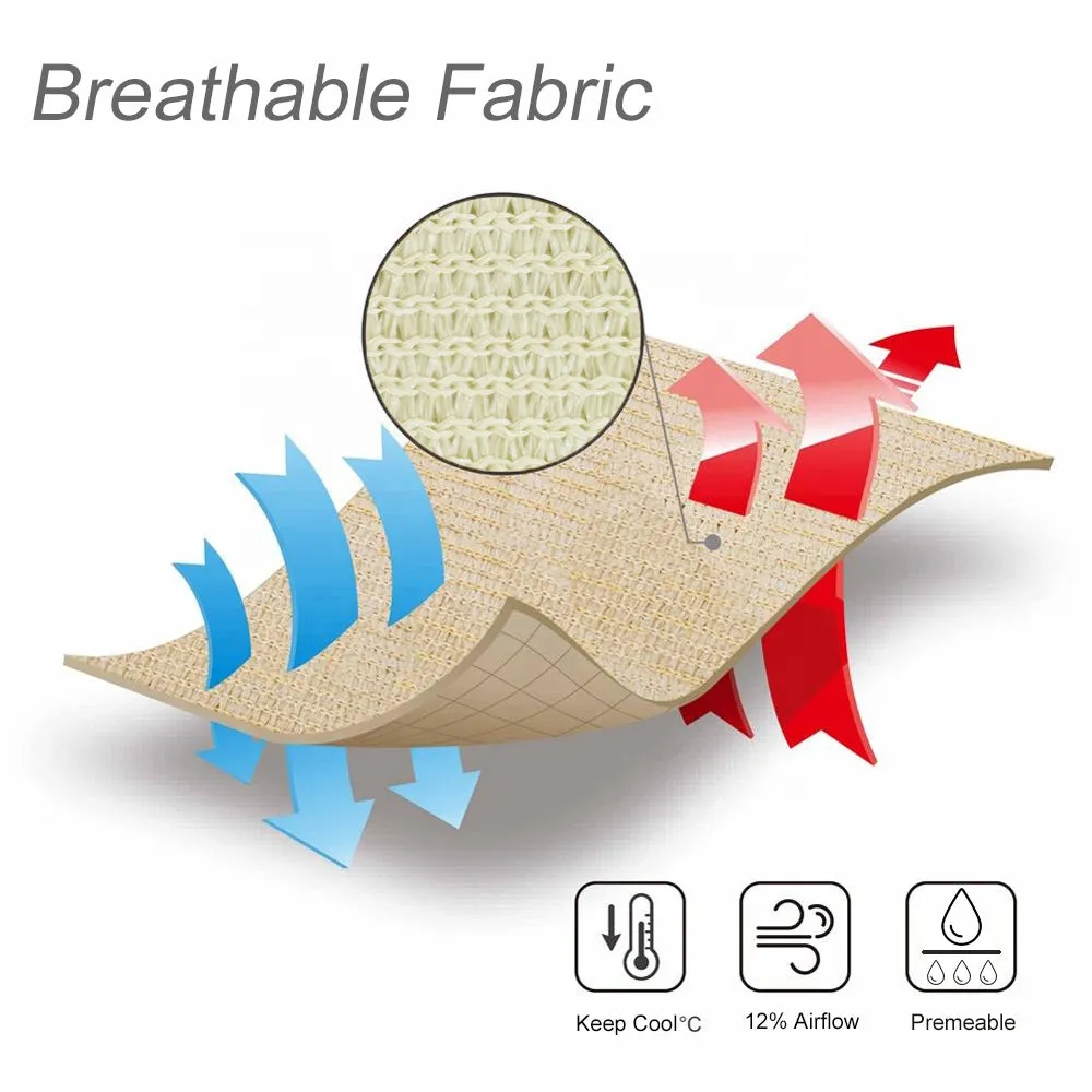 20'x'20' Rectangle Patio Sun Shade Sail（Sand Color）