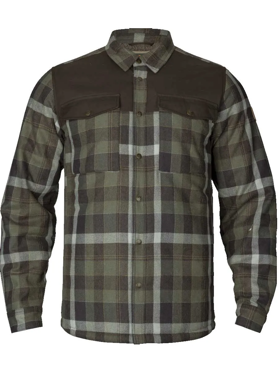 50% OFF HARKILA Asmund Insulated Wool Shirt Jacket - Mens - Willow Green/Phantom - Size: MEDIUM