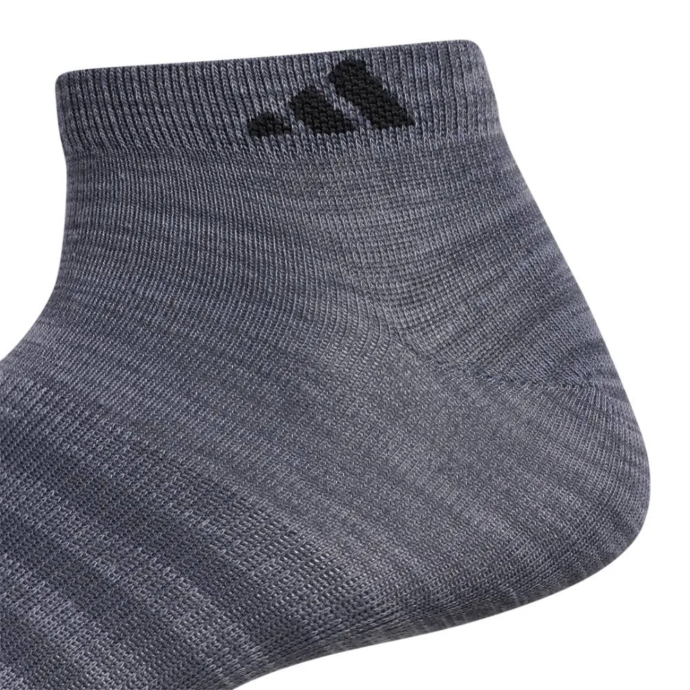 adidas Men's Superlite Low-Cut Socks 6 Pack (Dark Grey)