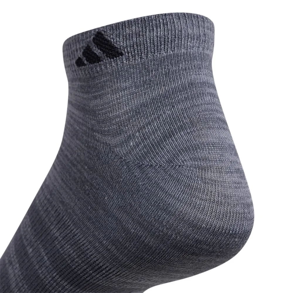 adidas Men's Superlite Low-Cut Socks 6 Pack (Dark Grey)