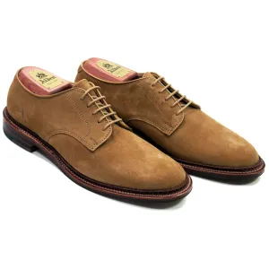 Alden 29332F Plain Toe Blucher in Tan Suede
