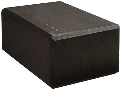 AmazonBasics Foam Yoga Blocks - 4 x 9 x 6 Inches, Set of 2, Black