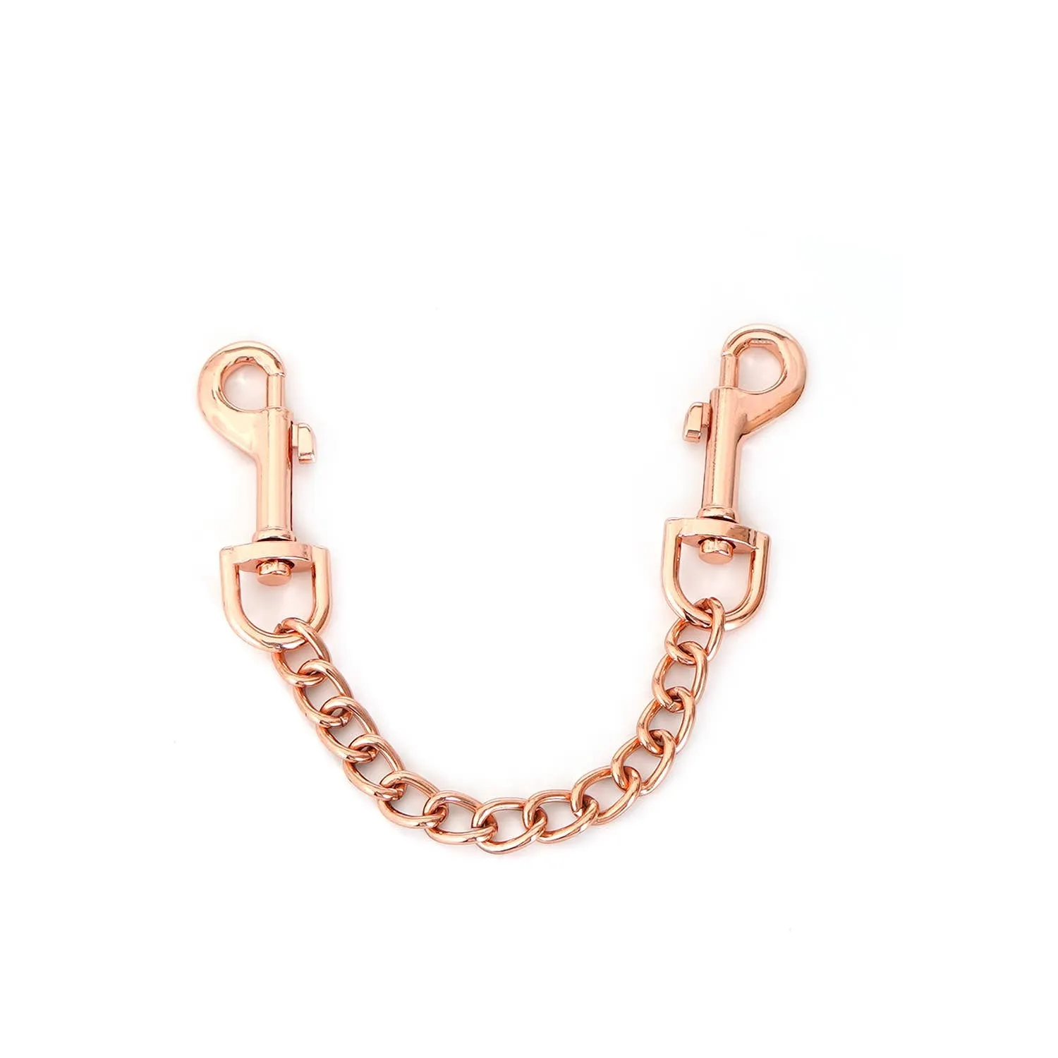 Angel's Kiss Pink Leather Ankle Cuffs with Locking Buckle
