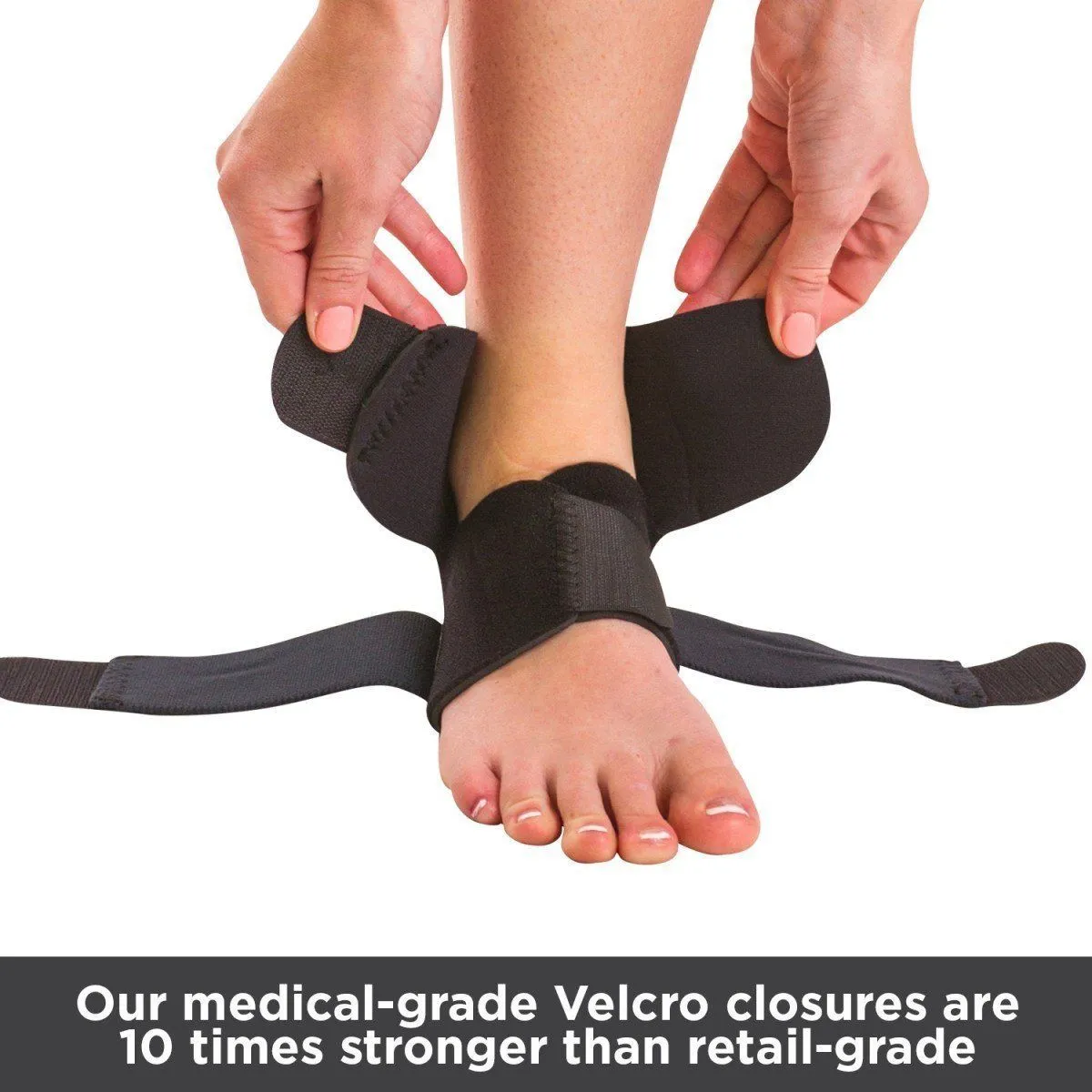 Ankle Support Brace with Adjustable Stabilizer Straps