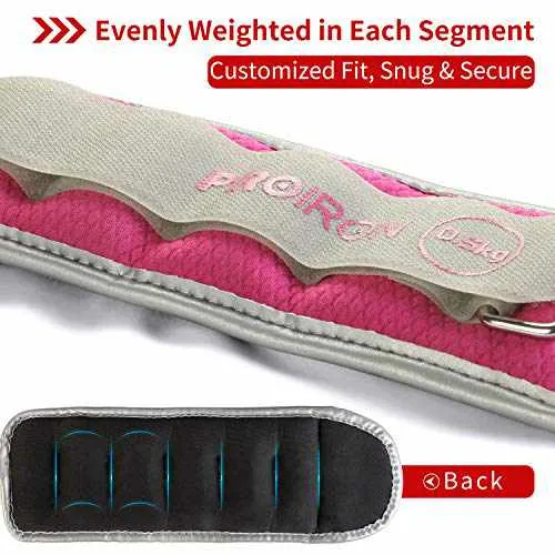 Ankle Weights Wrist Leg Weights for Women Men 0.5kg-2kg