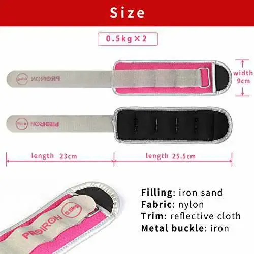 Ankle Weights Wrist Leg Weights for Women Men 0.5kg-2kg