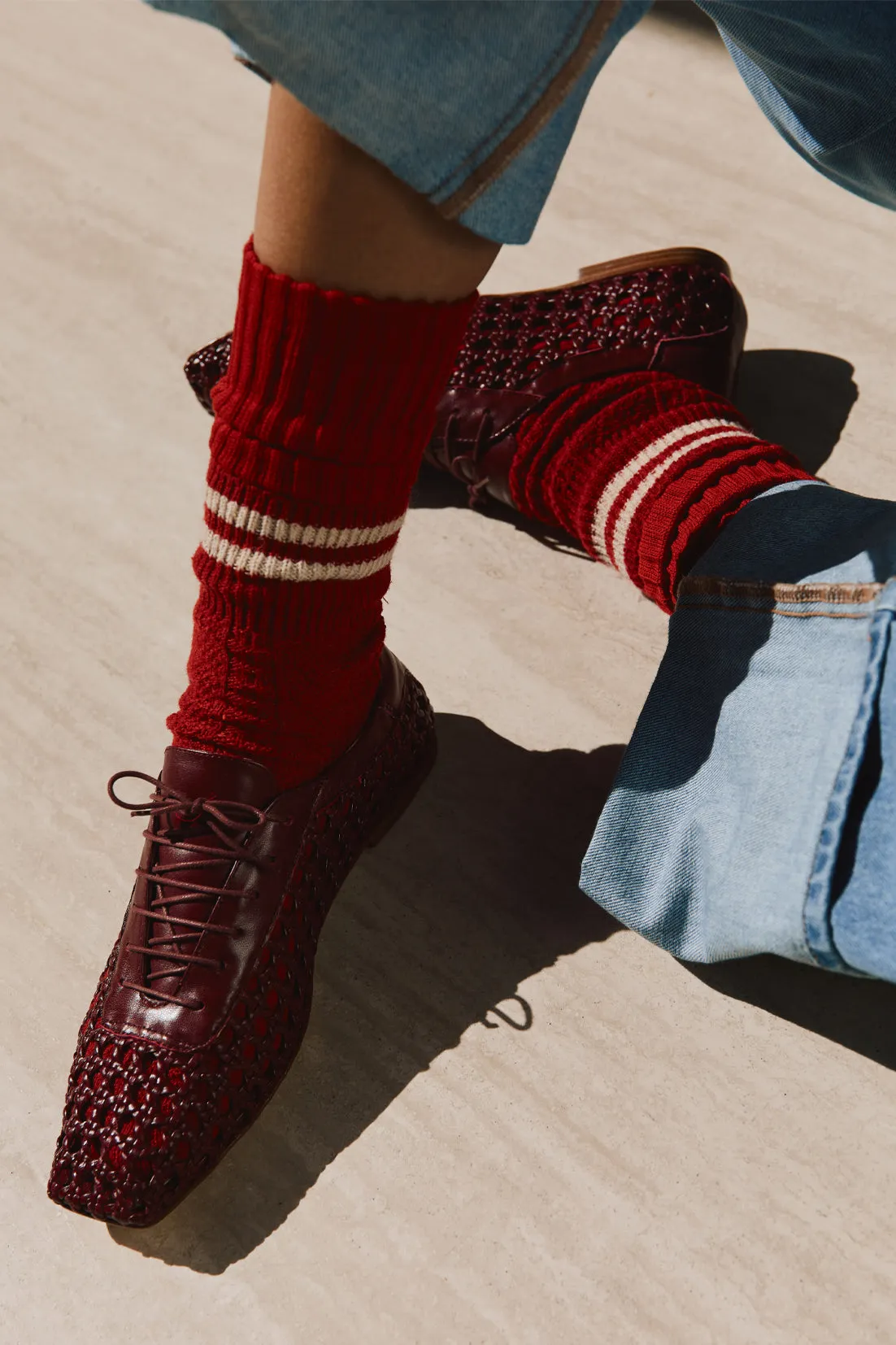 Antonia Burgundy Leather