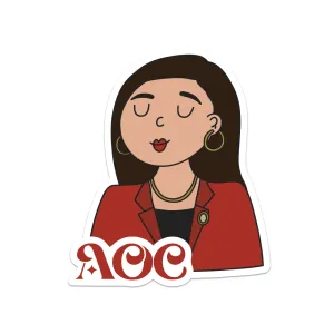 AOC - Alexandria Ocasio-Cortez Women's History Month Sticker