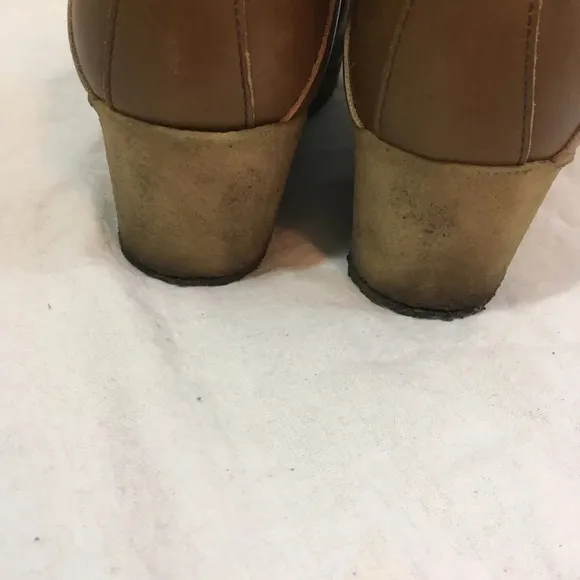 APC Leather Wedge Booties