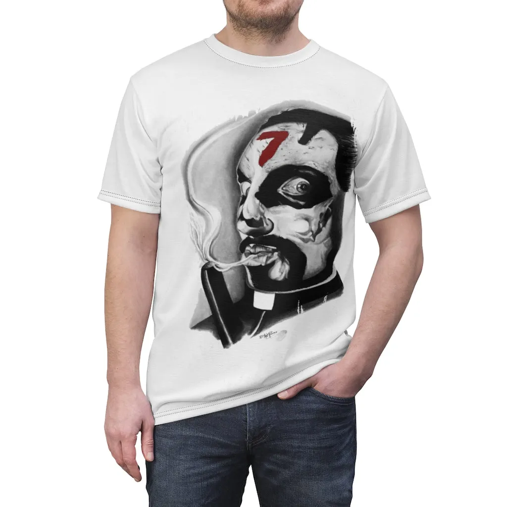 Apocalyptic Preacher White T (Large Logo)