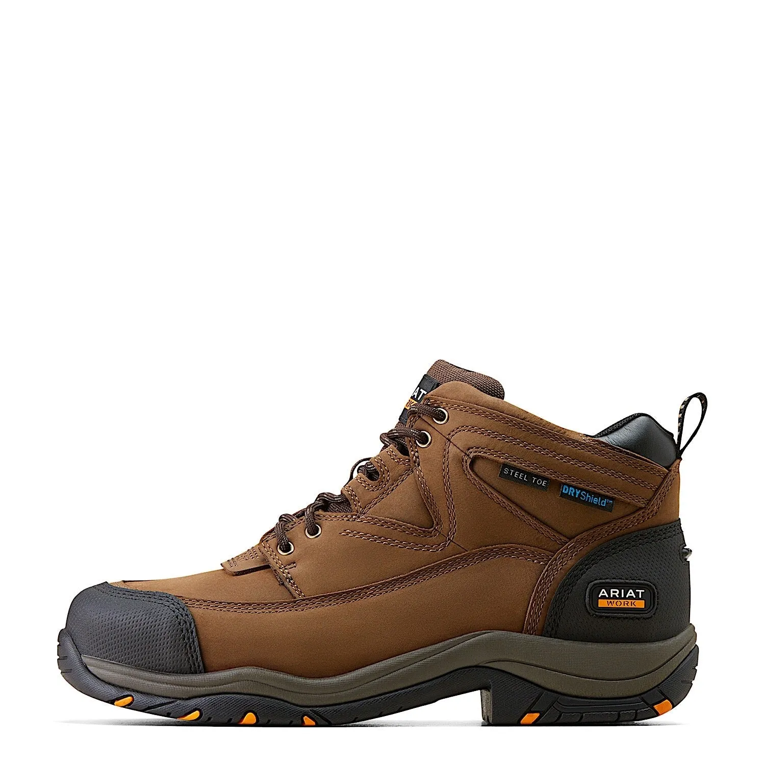 Ariat Mens Duraterrain H20 Steel Distressed Brown Boots