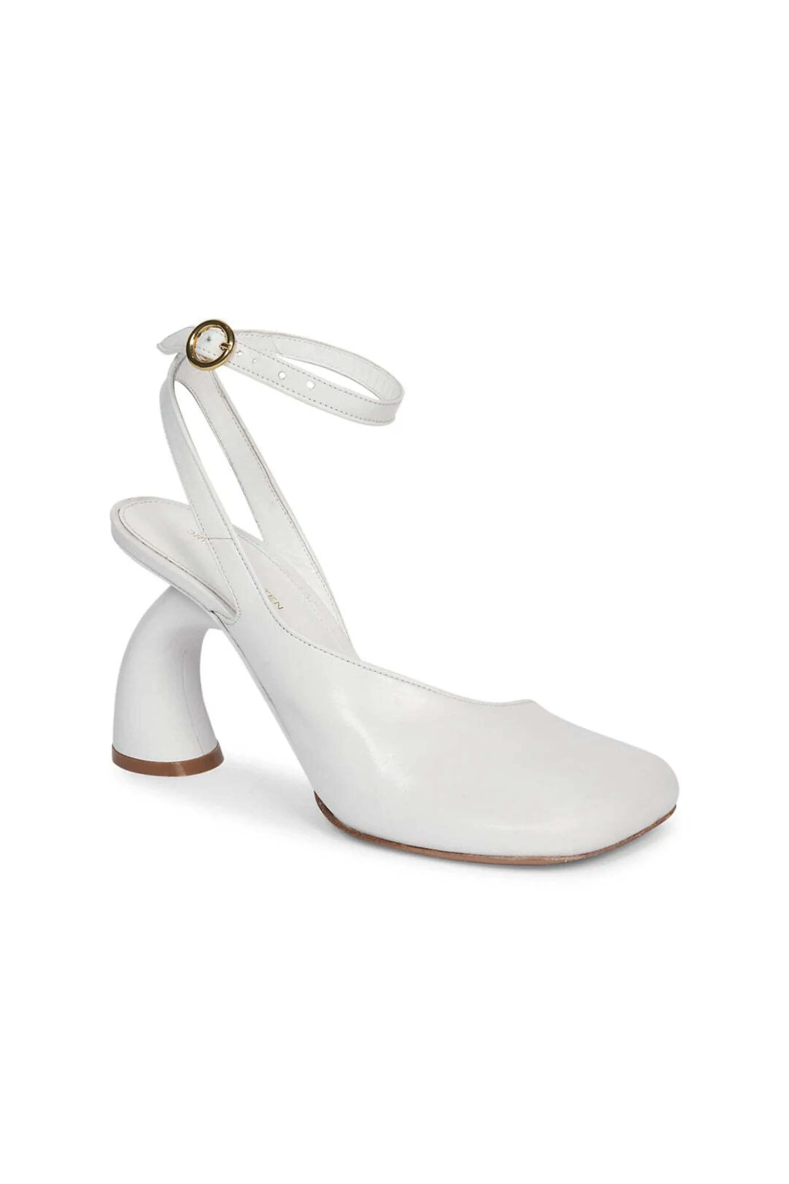 Asymmetric Virgo Leather Sandals