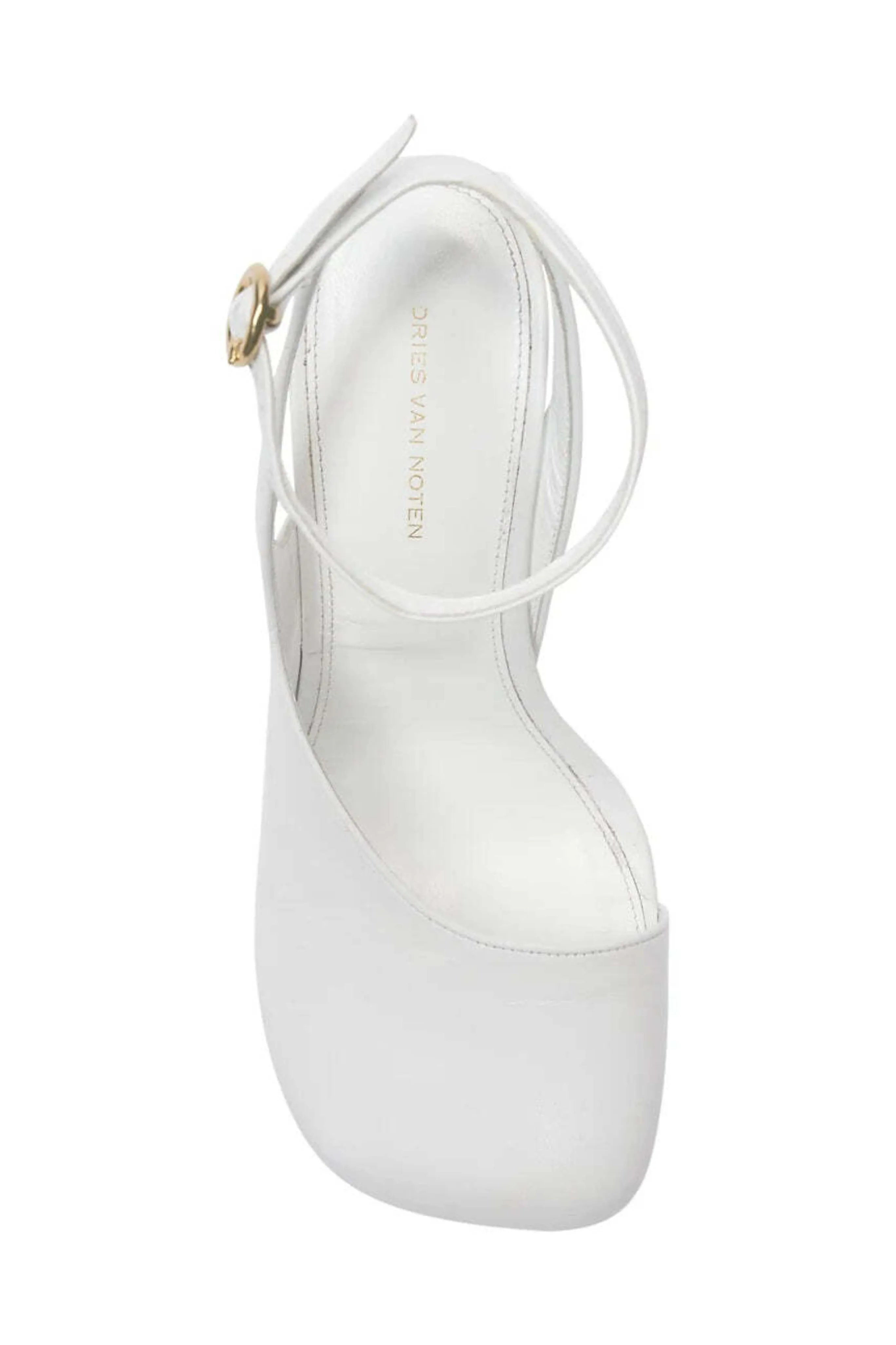 Asymmetric Virgo Leather Sandals