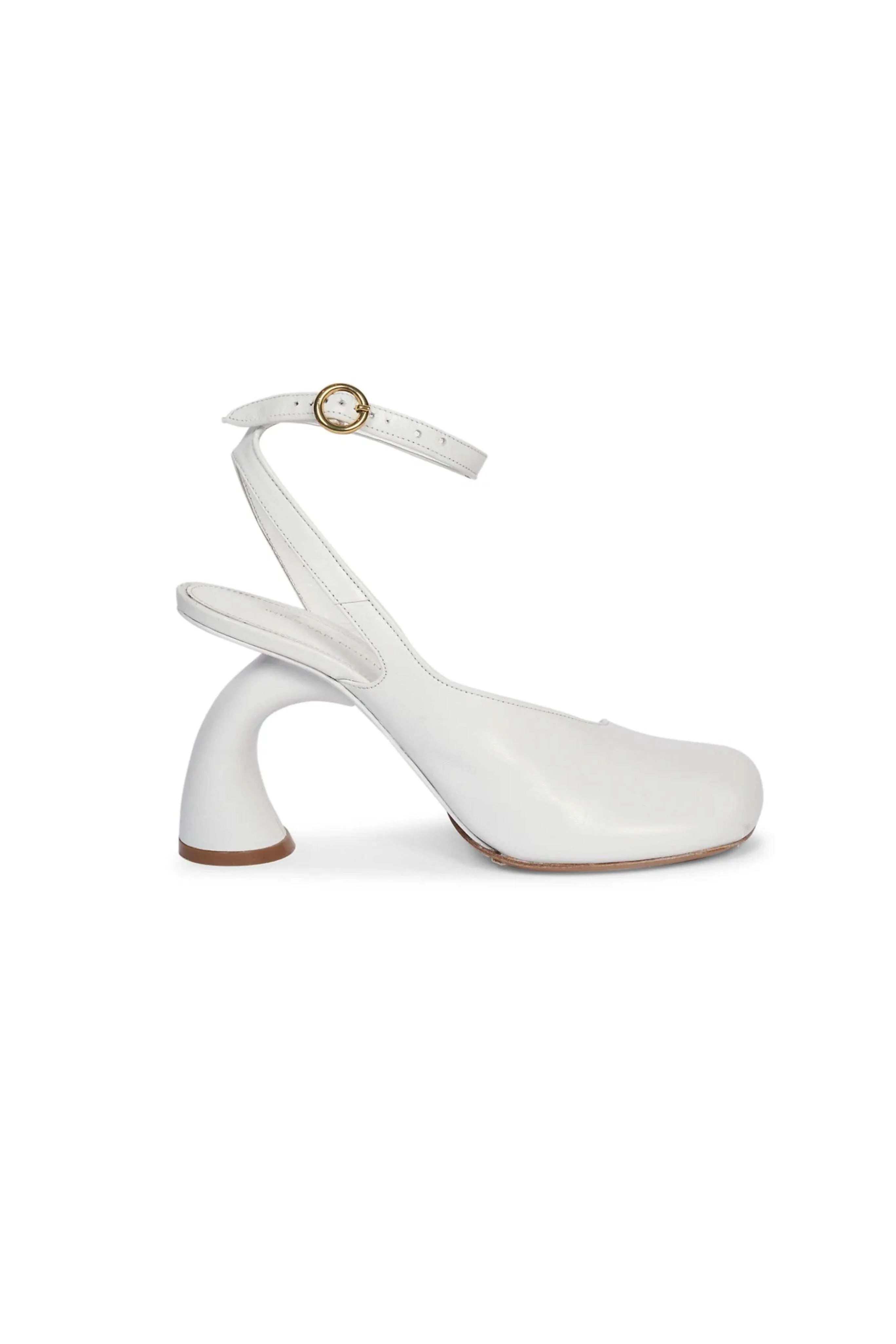 Asymmetric Virgo Leather Sandals