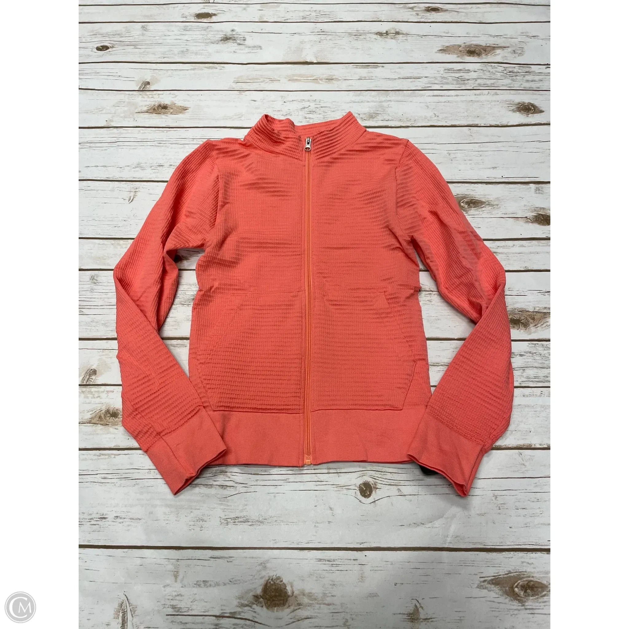 Athletic Jacket By Cme In Coral, Size: S