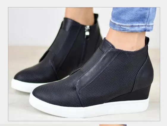 Autumn and Winter Mixed Color Booties Increase Large Size