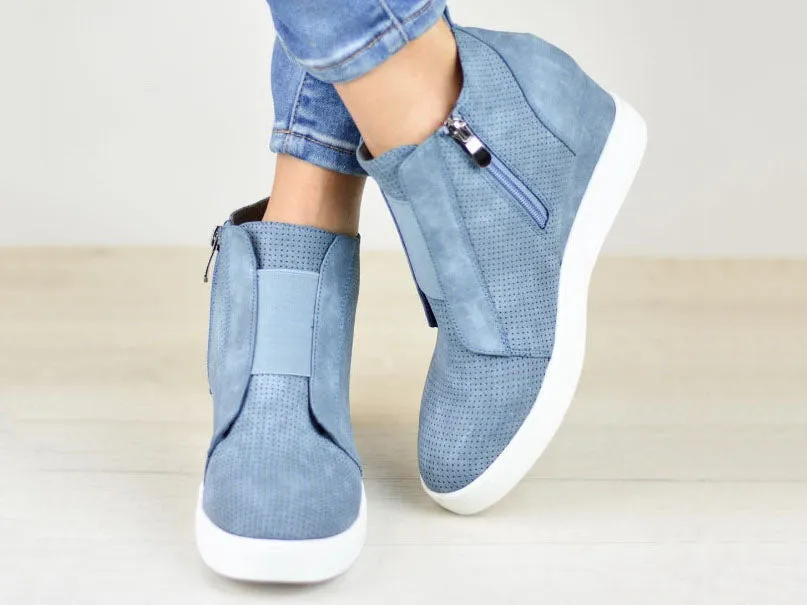Autumn and Winter Mixed Color Booties Increase Large Size