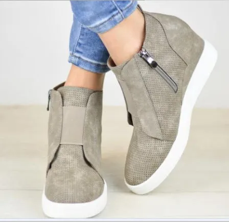 Autumn and Winter Mixed Color Booties Increase Large Size
