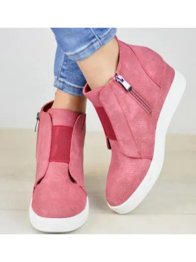 Autumn and Winter Mixed Color Booties Increase Large Size