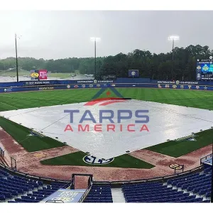 Baseball / Softball Tarps and Covers – 14 mil – 6.8 oz. Woven Reinforced Polyethylene   Free Shipping