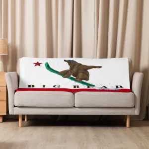 Big Bear Snowboarding Grizzly Sherpa blanket