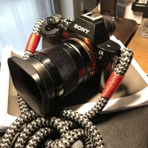 Black - Grey Acrylic Camera Strap