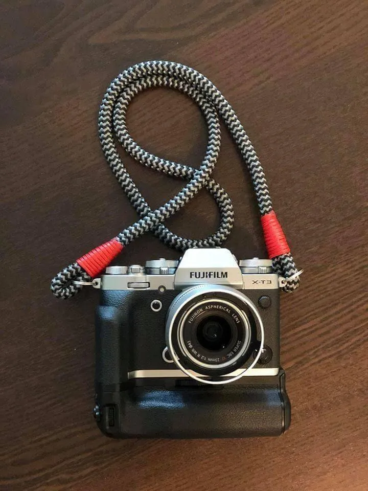 Black - Grey Acrylic Camera Strap