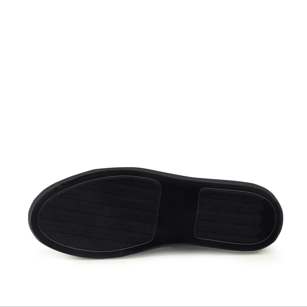 Black Nappa, Suede, & Houndstooth Top-Sider Trainers