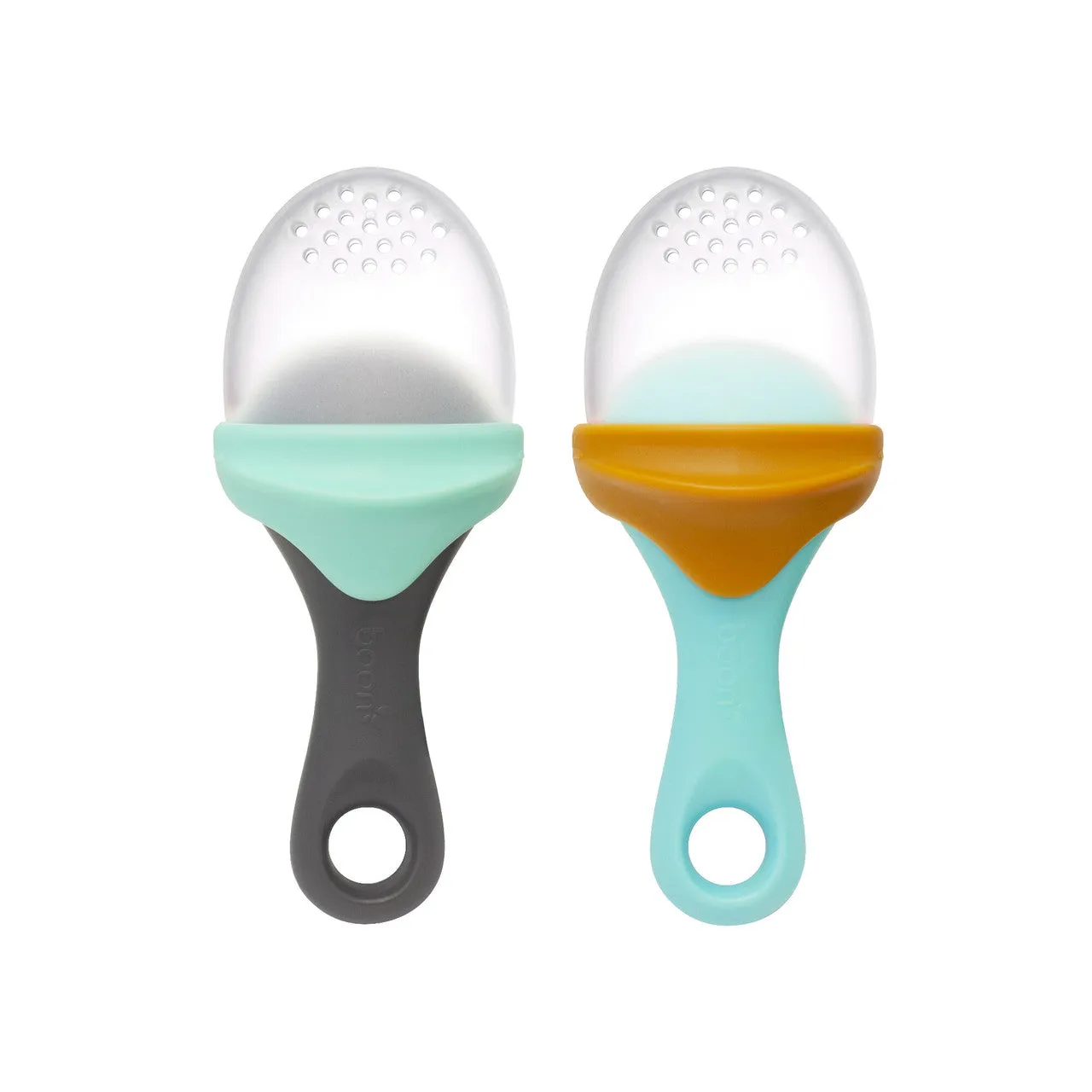 Boon PULP Silicone Feeder Set - Blue/Green - 2pk