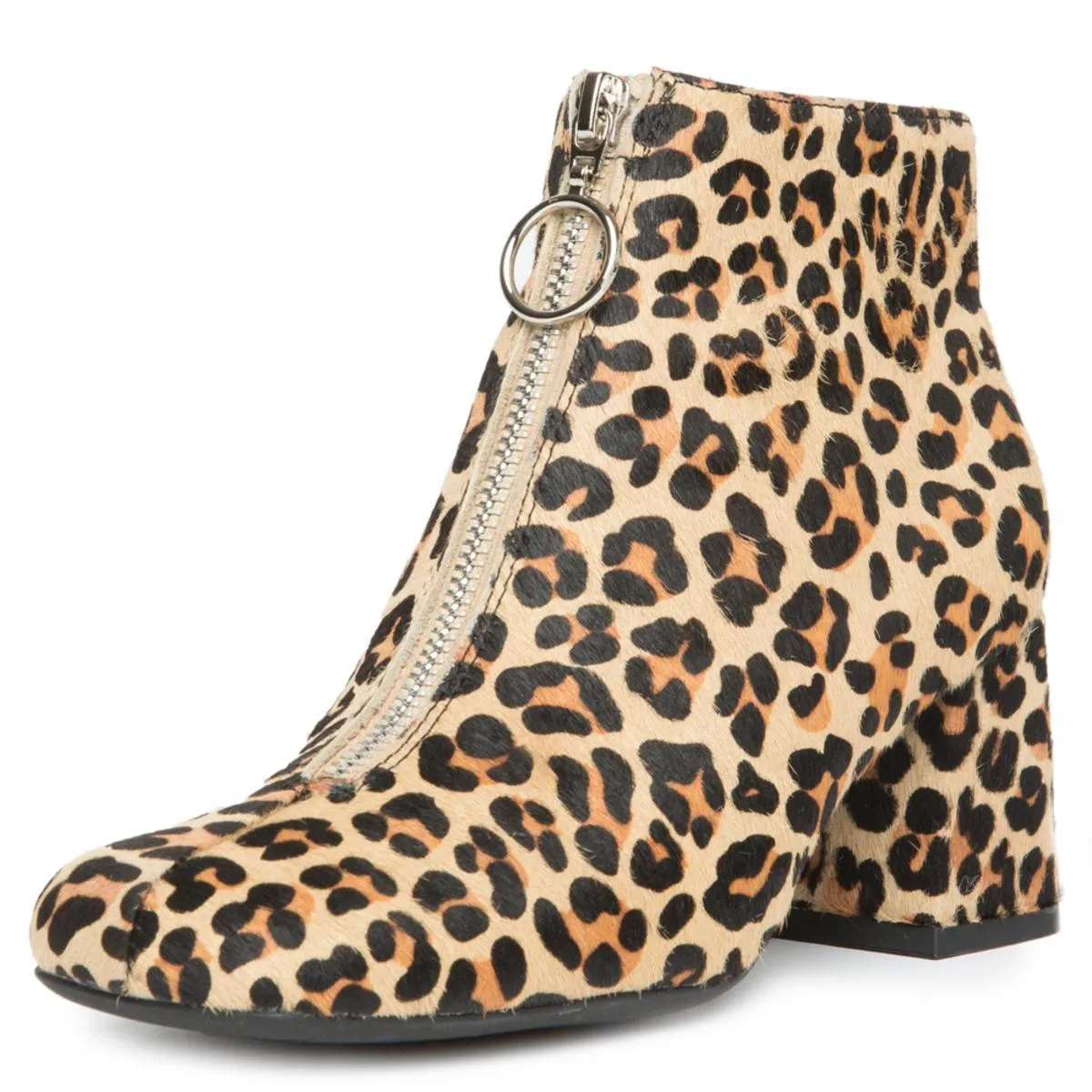 Bossanova-F Cheetah Heeled Booties