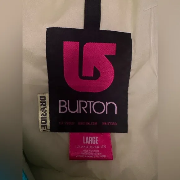 BURTON TWEEN KIDS GREEN SNOWBOARDING JACKET ⛷️