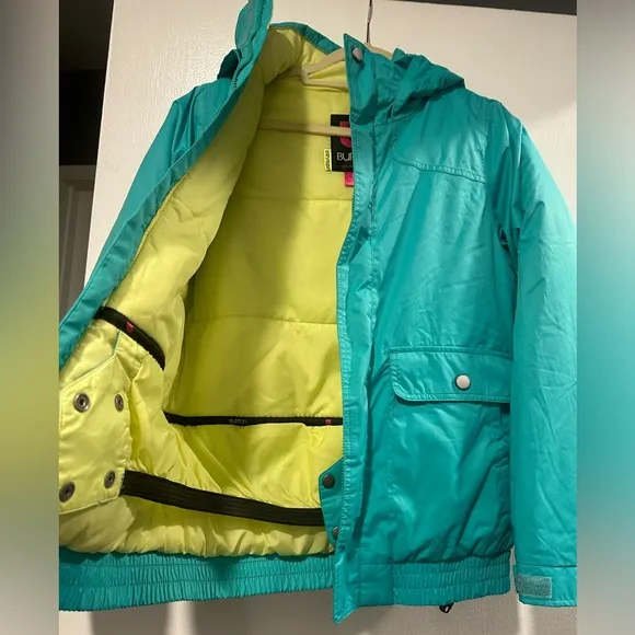 BURTON TWEEN KIDS GREEN SNOWBOARDING JACKET ⛷️