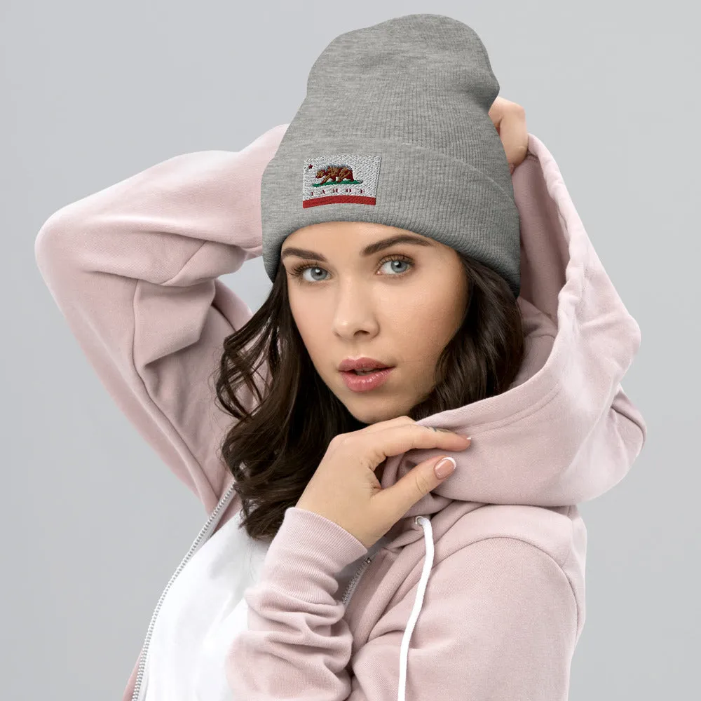 CA Flag Tahoe Beanie