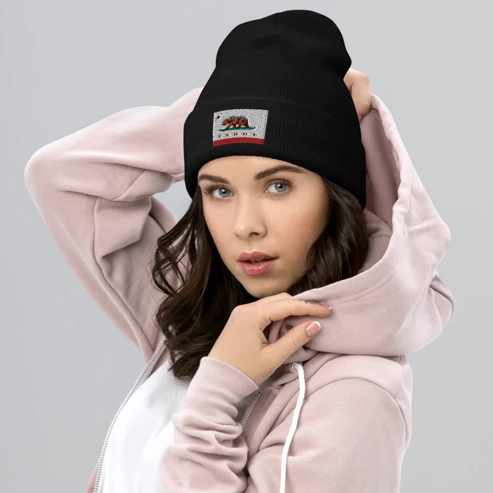 CA Flag Tahoe Beanie