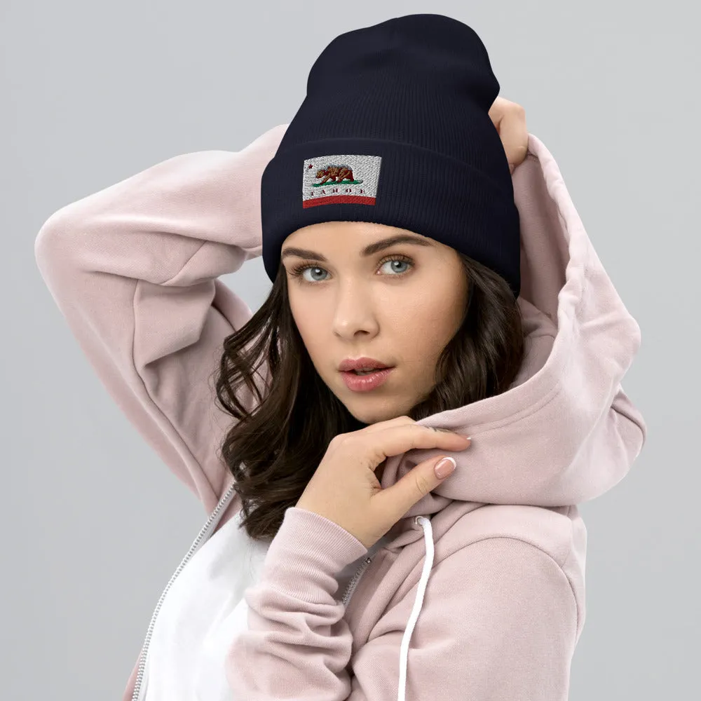 CA Flag Tahoe Beanie