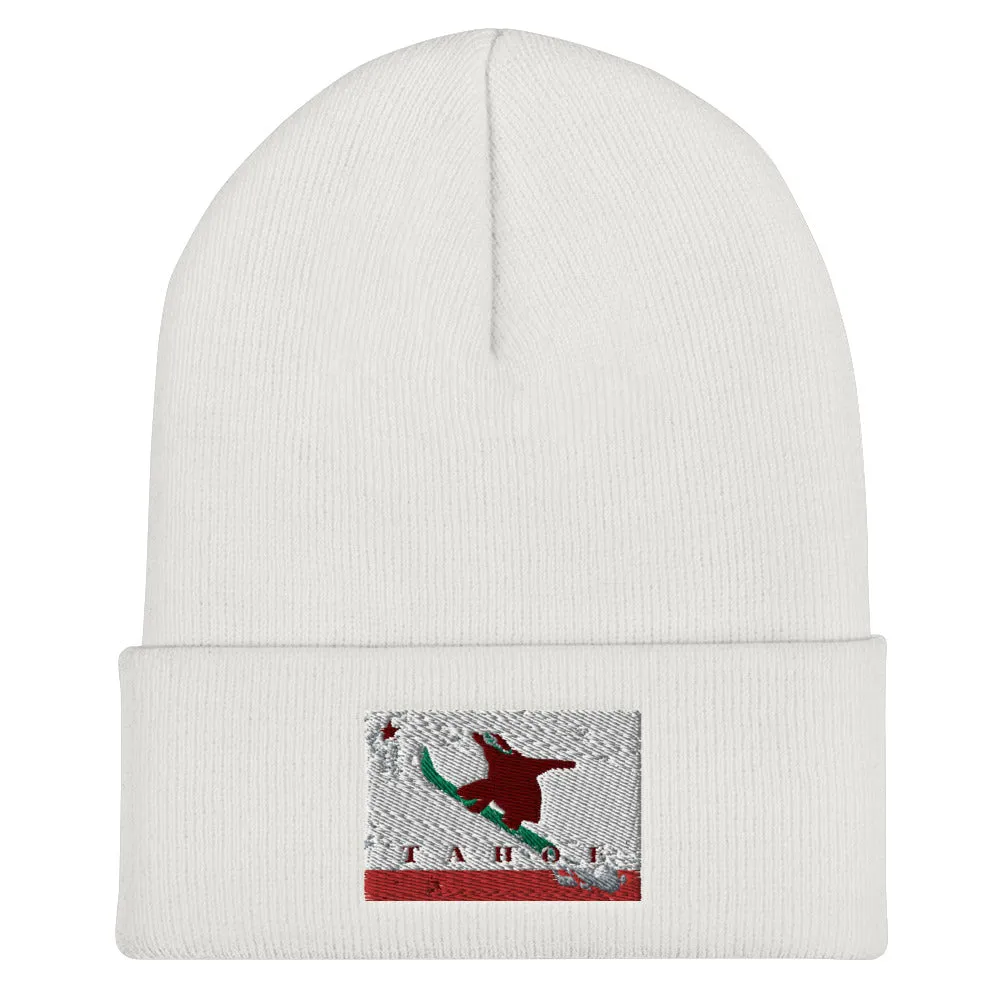 CA Grizzly Sending It Flag Beanie