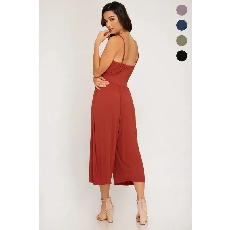 Cami Knit Culotte Jumpsuit