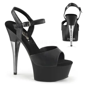 CAPTIVA-609  Black Faux Leather/Black Matte
