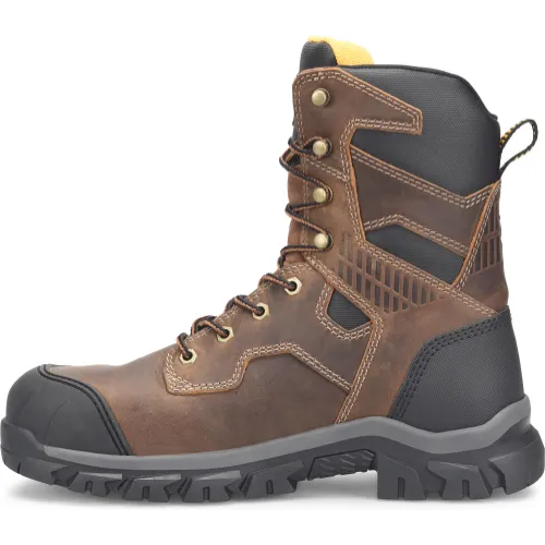 Carolina Men's Falcon 8" Steel Toe Waterproof Slip Resist Work Boot -Brown- CA3592