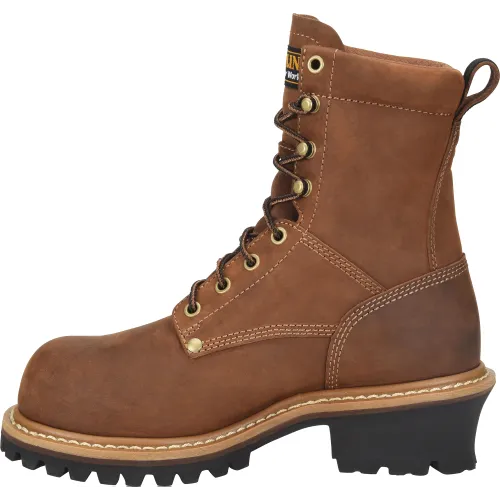Carolina Women's Elm 8" Comp Toe Waterproof Slip Resist Work Boot -Brown- CA1435