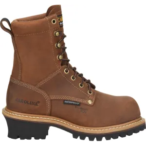 Carolina Women's Elm 8" Comp Toe Waterproof Slip Resist Work Boot -Brown- CA1435