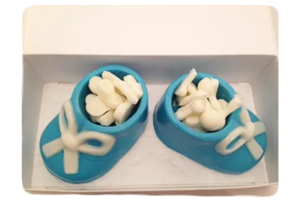 Chocolate Baby Booties