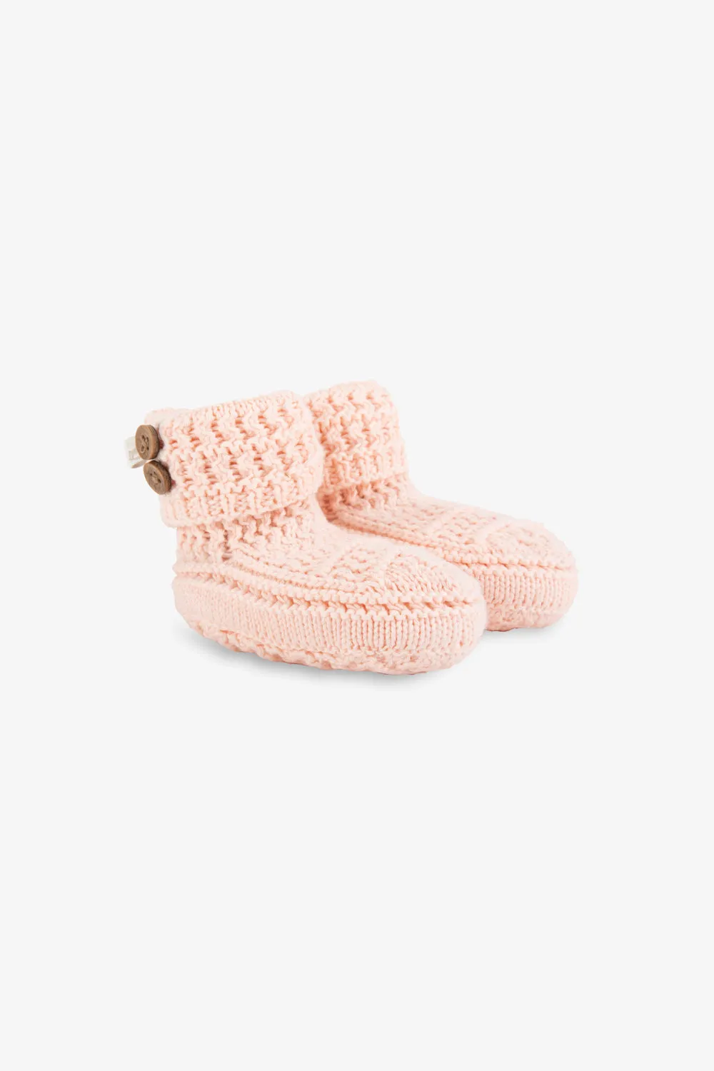 Crochet Cotton Booties, pink (PK)