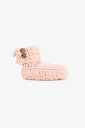 Crochet Cotton Booties, pink (PK)