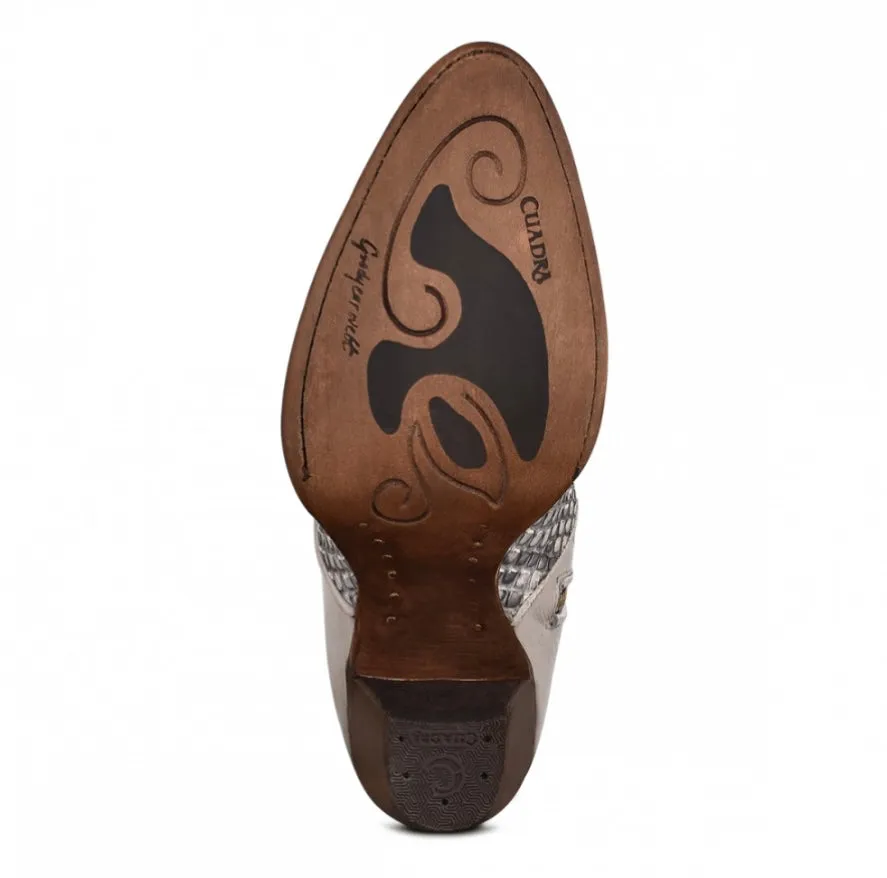 Cuadra White Python Ankle Boots 3F50PH