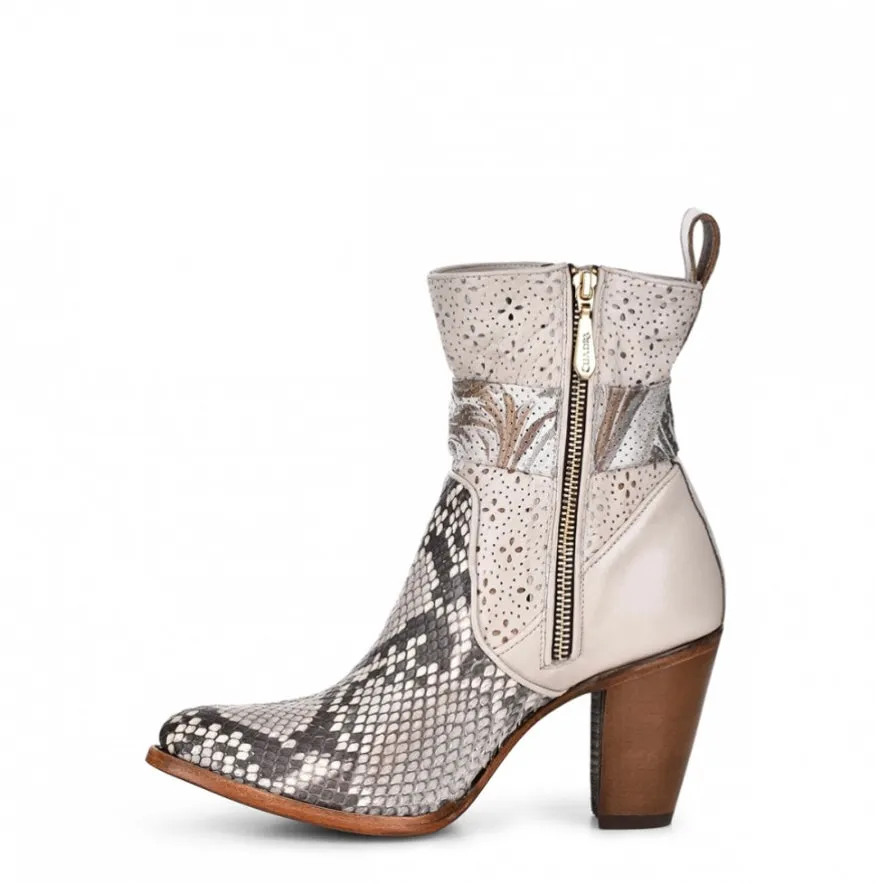 Cuadra White Python Ankle Boots 3F50PH