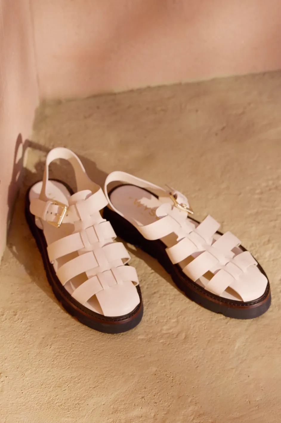 Darcy Fisherman Sandal - Ecru